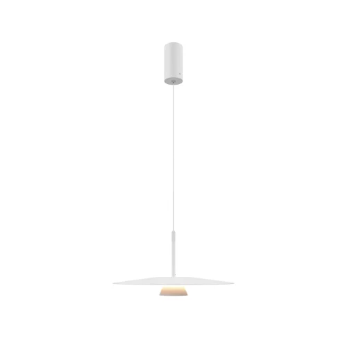 Светильник подвесной LED Platte MOD352PL-L10W3K Maytoni белый 1 лампа, основание белое в стиле современный хай-тек  фото 4